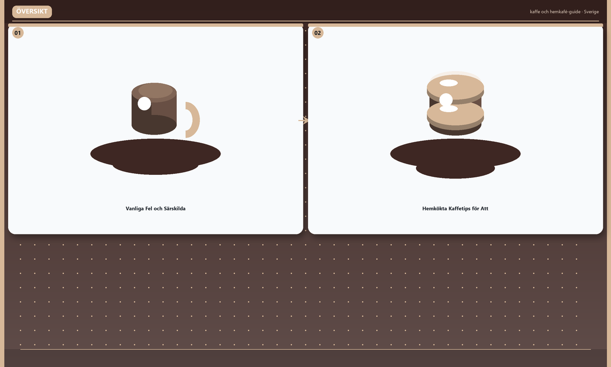 Översikt: Vanliga Fel och Särskilda · Hemkökta Kaffetips för Att